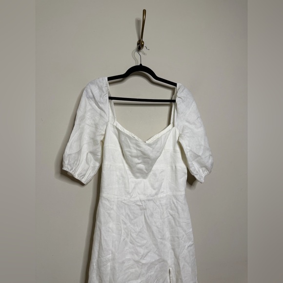 Reformation Belgium Linen Dress in White - Picture 10 of 14
